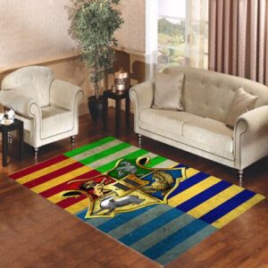 Harry Potter Hogwarts Crest Sigil Living room carpet rugs