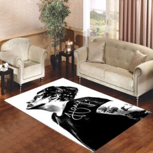 Harry Styles Black And White 2 Living room carpet rugs