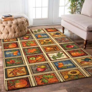 Harvest Orchard Autumn Farm Rug