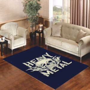 Heavy Metal Skull Living room carpet rugs