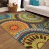 Henna Mandala Rectangle ZL84723 Rug Carpet