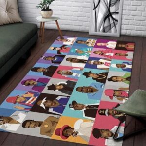 Hip Hop Legends Cartoon Area Rug Carpet