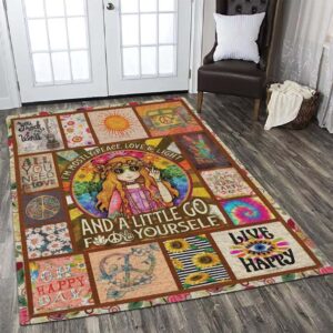 Hippie Be Strong Rug Carpet