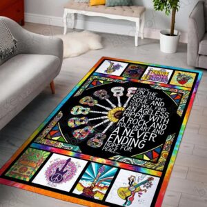 Hippie With A Rock And Roll Rug Carpet