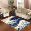 Hokusai Great Wave Art Living room carpet rugs