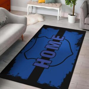 Home Shield Blue Line Area Rug Carpet Carpet KTSR