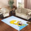Homer Simpson Living room carpet rugs