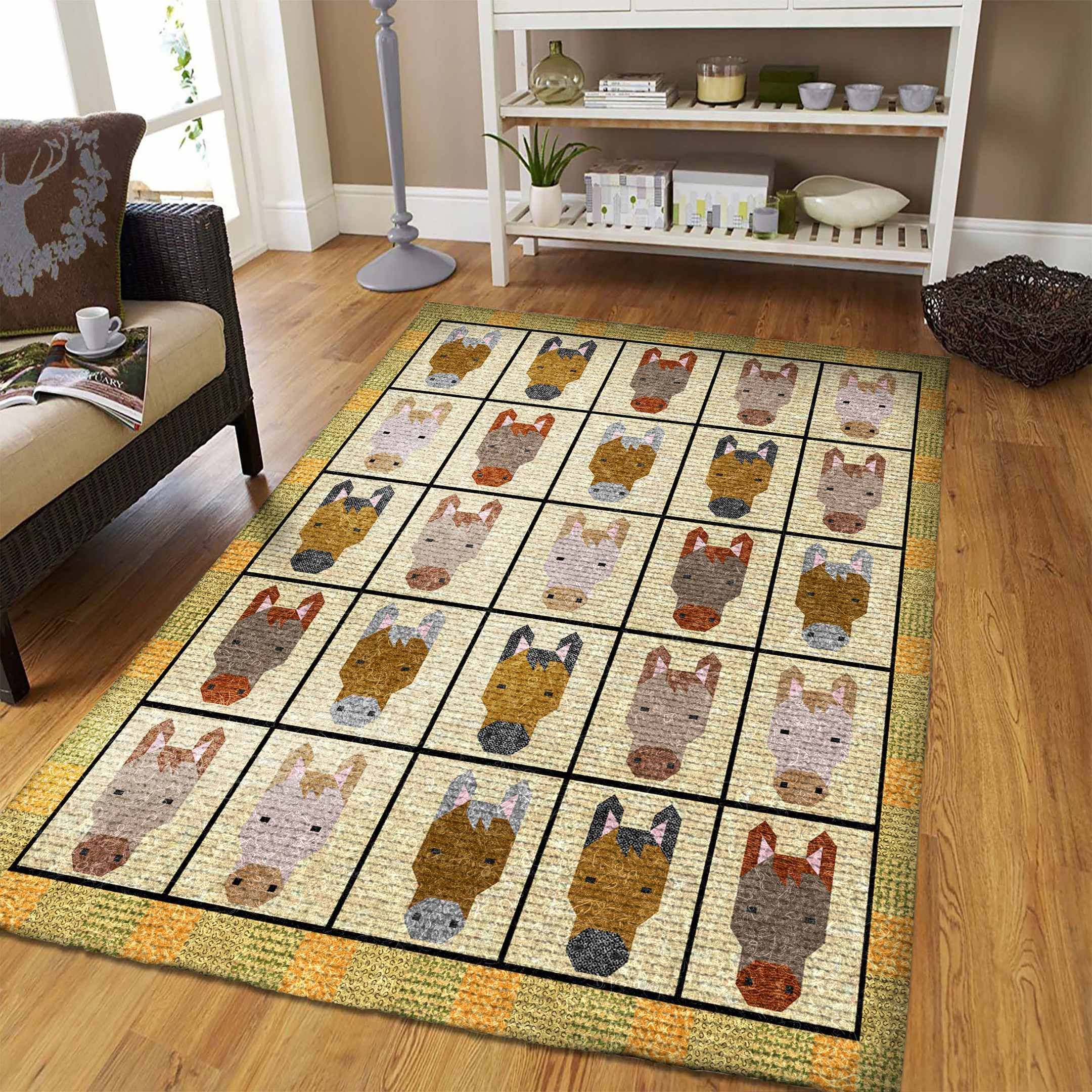 Horse AK93444 Rug Carpet