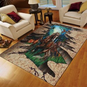 Horse Carrying You Area Rug Carpet