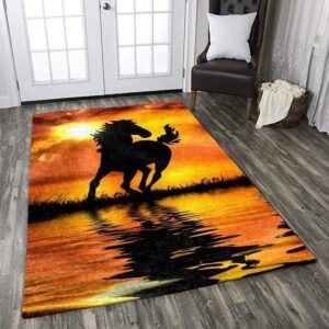 Horse Area Rug Carpet
