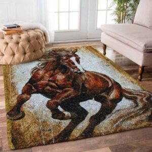 Horse Area Rug Carpet