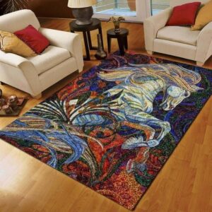 Horse Area Rug Carpet