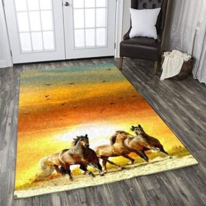 Horse Area Rug Carpet