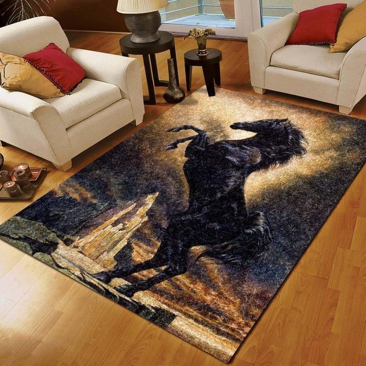 Horse Area Rug Carpet