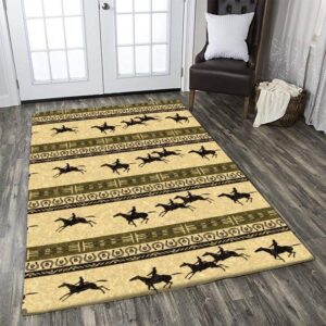 Horse Races Rug Carpet