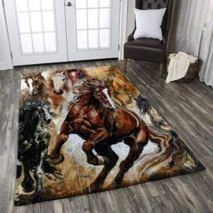 Horse Area Rug Carpet