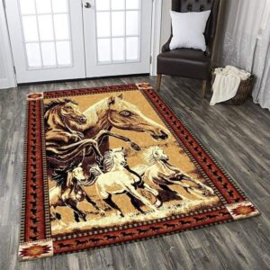 Horse Area Rug Carpet