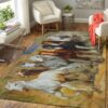 Horses Area Rug Carpet