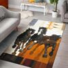 Horses Warrior Native American Pride Area Rug Carpet