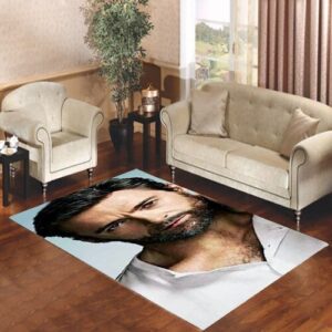 Hugh Jackman scruffy Living room carpet rugs