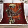Human Skeleton Rug Carpet Fleece Blanket