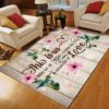 Hummingbird Flower Rug Carpet