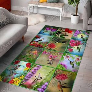 Hummingbird Living Room Rug Carpet