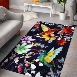 Hummingbird Living Room Rug Carpet