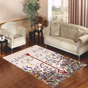 Hunger Games Quote 2 Living room carpet rugs