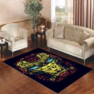 Iron Man Face Light Living room carpet rugs