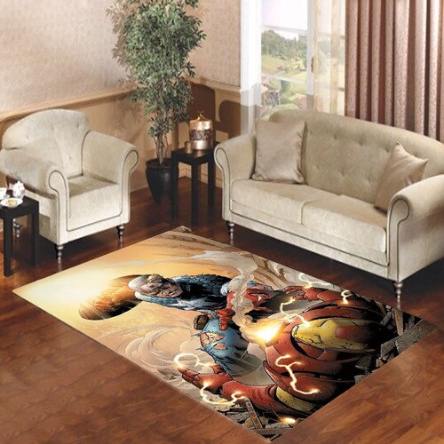 Iron Man v Captain America Civil War Living room carpet rugs