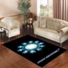 Ironman Heart Stark Industry Living room carpet rugs