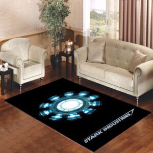 Ironman Heart Stark Industry Living room carpet rugs