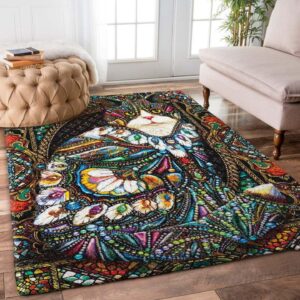 Jeweled Cat Rug Carpet