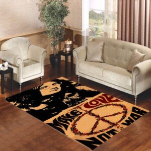 John Lennon Peace And Love Living room carpet rugs