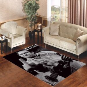 John R Johnny Cash Living room carpet rugs