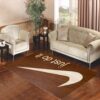 Just Do It Cream Wood Living room carpet rugs