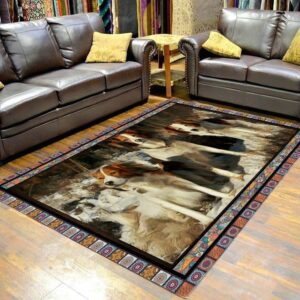 Kooikerhondje Friend Area Rug Carpet