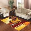 Kyrie Irving yellow background Living room carpet rugs
