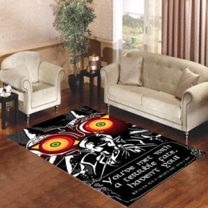 Legend Of Zelda Majoras Mask Quote Living room carpet rugs
