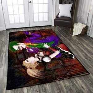 Legends Joker & Harley Quinn Area Rug Carpet - Movie Home Decor