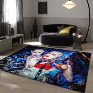 Legends Joker & Harley Quinn Area Rug Carpet - Movie Home Decor