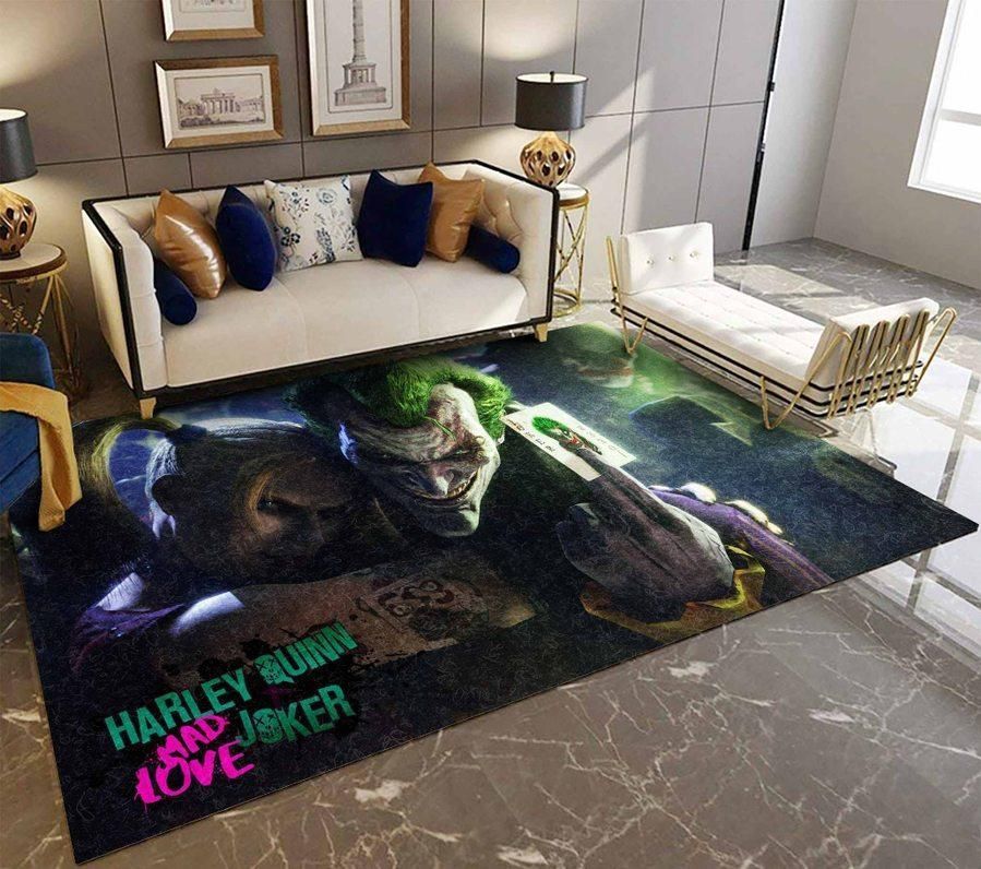 Legends Joker & Harley Quinn Area Rug Carpet - Movie Home Decor ...