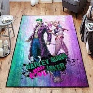 Legends Joker & Harley Quinn Area - Movie Rug Carpet