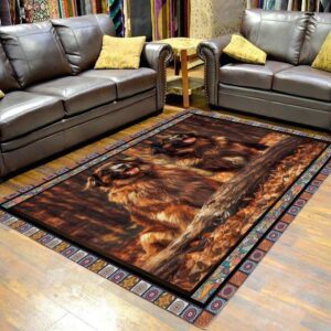 Leonberger Friend Area Rug Carpet