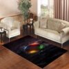 Light Red Green Dark Vintage Living room carpet rugs
