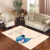 Lilo And Stitch ohana tan Living room carpet rugs