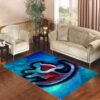 Lion King logo blue Living room carpet rugs