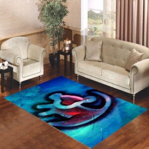 Lion King logo blue Living room carpet rugs