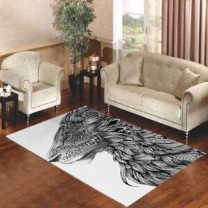 Lion Living room carpet rugs